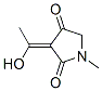 2,4-Pyrrolidinedione, 3-(1-hydroxyethylidene)-1-methyl-, (Z)- (9CI) Struktur