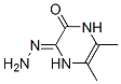 2,3-Pyrazinedione,  1,4-dihydro-5,6-dimethyl-,  monohydrazone  (9CI) Struktur