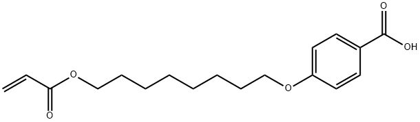 4-[[8-[(1-Oxo-2-propenyl)oxy]octyl]oxy] benzoic acid Struktur