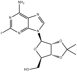 2-Iodo-2',3'-O-isopropylidene-D-adenosine Struktur