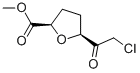 2-Furancarboxylic acid, 5-(chloroacetyl)tetrahydro-, methyl ester, (2R-cis)- (9CI) Struktur