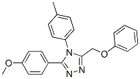 3-(4-methoxyphenyl)-4-(4-methylphenyl)-5-(phenoxymethyl)-1,2,4-triazol e Struktur