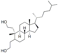 2,3-secocholestane-2,3-diol Struktur