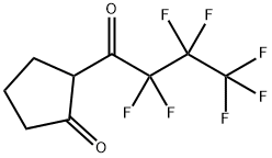 2-(PERFLUOROBUTANOYL)CYCLOPENTANONE Struktur