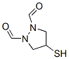 1,2-Pyrazolidinedicarboxaldehyde, 4-mercapto- (9CI) Struktur