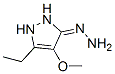 3H-Pyrazol-3-one,  5-ethyl-1,2-dihydro-4-methoxy-,  hydrazone  (9CI) Struktur