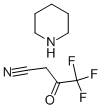 4,4,4-TRIFLUORO-3-OXOBUTANENITRILE PIPERIDINE Struktur