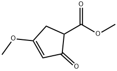 methyl 4-methoxy-2-oxo-3-cyclopentene-1-carboxylate Struktur