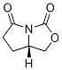 (7aS)-dihydro-1H,3H-Pyrrolo[1,2-c]oxazole-3,5(6H)-dione Struktur