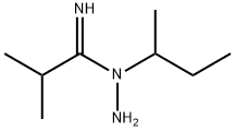 Propanimidic  acid,  2-methyl-N-(1-methylpropyl)-,  hydrazide Struktur