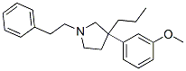 3-(3-Methoxyphenyl)-1-(2-phenylethyl)-3-propylpyrrolidine Struktur