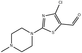 4-CHLORO-2-(1-METHYL-4-PIPERAZINYL)-5-THIAZOLECARBOXALDEHYDE Struktur