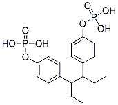 4,4'-(1,2-Diethyl-1,2-ethanediyl)bisphenol bisphosphate Struktur