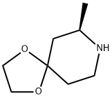 (7R)-7-methyl-1,4-dioxa-8-azaspiro[4.5]decane Struktur