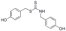 N-(4-Hydroxybenzyl)dithiocarbamic acid 4-hydroxybenzyl ester Struktur