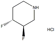 trans-3,4-difluoropiperidine hydrochloride Struktur