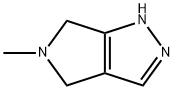 5-Methyl-4,6-dihydro-1H-pyrrolo[3,4-c]pyrazole Struktur