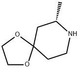 (7S)-7-methyl-1,4-dioxa-8-azaspiro[4.5]decane, 1419140-80-9, 結構式