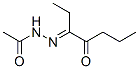 Acetic  acid,  (1-ethyl-2-oxopentylidene)hydrazide  (9CI) Struktur