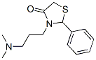 2-phenyl-3-(N,N-dimethylaminopropyl)-1,3-thiazolidin-4-one Struktur