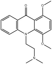 10-(2-(Dimethylamino)ethyl)-1,4-dimethoxy-9(10H)-acridinone Struktur