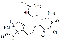 biotinylarginylchloromethane Struktur