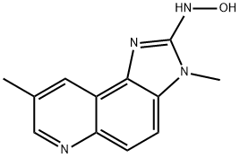 N-hydroxy-2-amino-3,8-dimethylimidazo(4,5-f)quinoxaline Struktur