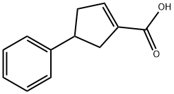 1-Cyclopentene-1-carboxylic acid, 4-phenyl- (9CI) Struktur