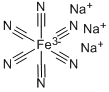 trisodium hexacyanoferrate Struktur