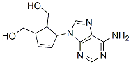 9-(4,5-bishydroxymethylcyclopent-2-en-1-yl)-9H-adenine Struktur