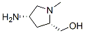 2-Pyrrolidinemethanol,4-amino-1-methyl-,(2S-cis)-(9CI) Struktur