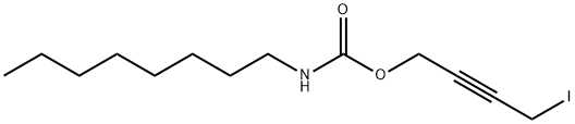 N-Octylcarbamic acid 4-iodo-2-butynyl ester Struktur