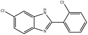 5-CHLORO-2-(2-CHLORO-PHENYL)-1H-BENZOIMIDAZOLE Struktur