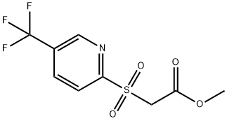 METHYL 2-[[5-(TRIFLUOROMETHYL)-2-PYRIDYL]SULFONYL]ACETATE Struktur