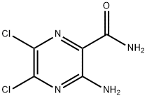 3-aMino-5,6-dichloropyrazine-2-carboxaMide Struktur