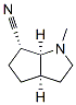 Cyclopenta[b]pyrrole-6-carbonitrile, octahydro-1-methyl-, (3aalpha,6alpha,6aalpha)- (9CI) Struktur