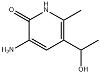 2(1H)-Pyridinone, 3-amino-5-(1-hydroxyethyl)-6-methyl- (9CI) Struktur