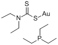 TRIETHYLPHOSPHINEGOLD I DIETHYLDITHIOCARBAMATE Struktur