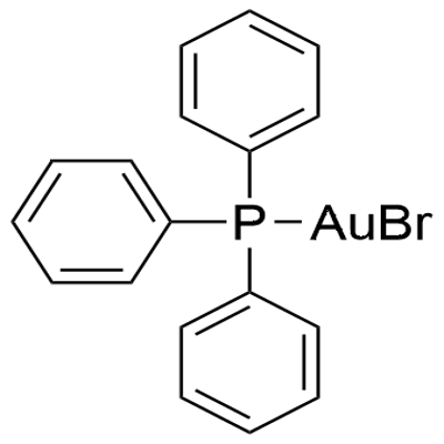 BROMO(TRIPHENYLPHOSPHINE)GOLD (I) Struktur