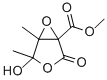 4,5-DIMETHYL-5-HYDROXY-3-(METHOXYCARBONYL)-3,4-EPOXY-GAMMA-BUTYROLACTONE Struktur