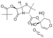 methylene-6-(3-formylallylidene)penicillanate pivalate Struktur