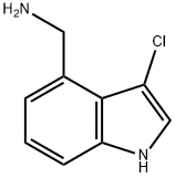 (3-Chloro-1H-indol-4-yl)methanamine Struktur