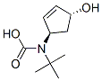 Carbamic acid, [(1R,4R)-4-hydroxy-2-cyclopenten-1-yl]-, 1,1-dimethylethyl Struktur