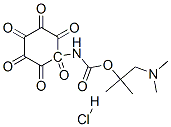 (1-dimethylamino-2-methyl-propan-2-yl) N-(2-hexoxyphenyl)carbamate hyd rochloride Struktur