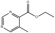 4-Pyrimidinecarboxylicacid,5-methyl-,ethylester(9CI) Struktur