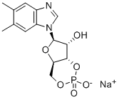 5,6-DIMETHYL-1-BETA-D-RIBOFURANOSYLBENZIMIDAZOLE-3',5'-CYCLIC MONOPHOSPHATE,SODIUM SALT Struktur