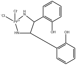 (1,2-bis(2-hydroxyphenyl)ethylenediamine)dichloroplatinum (II) Struktur