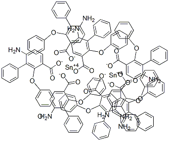 bis(diphenyl(4-aminosalicylate)tin)oxide Struktur