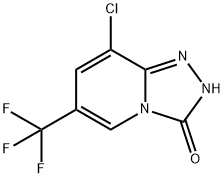 8-chloro-6-(trifluoromethyl)-[1,2,4]triazolo[4,3-a]pyridin-3(2H)-one Struktur