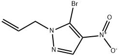 1-allyl-5-broMo-4-nitro-1H-pyrazole Struktur